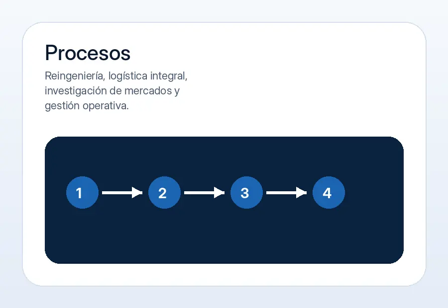 Consultoría en procesos y desarrollo de negocios